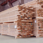 Treated timber ready to be shipped