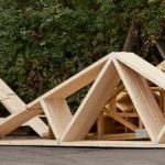 A selection of roof truss designs ready to be delivered